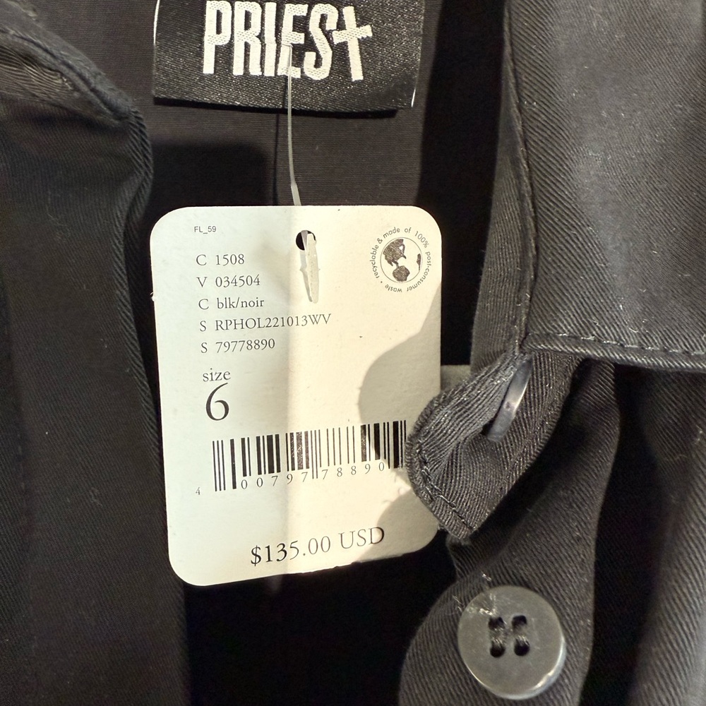 The Ragged Priest Midnight Cutout Coveralls Free People Size 6 NWT - Picture 6 of 9